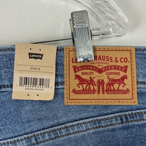 Levi's NEW High Waisted Mom Jeans Medium Wash Jeans Plus Size 20W Casual Stretch - Picture 5 of 12